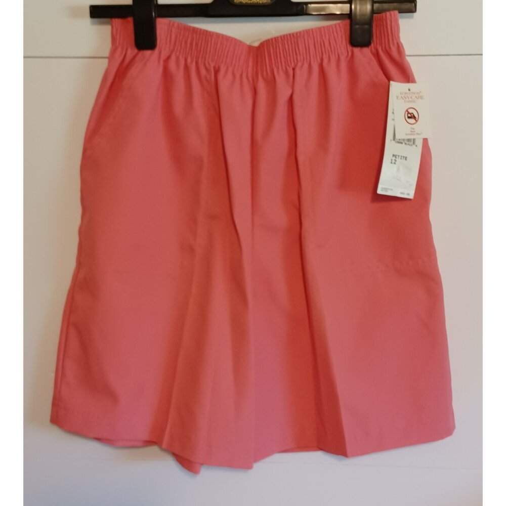 Vintage Womens Koret Francisca Shorts Size 12 Petite  Color Melon Made in USA